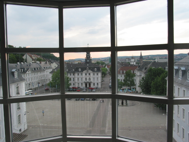 Inisde Saarbrucker Schloss Looking Out